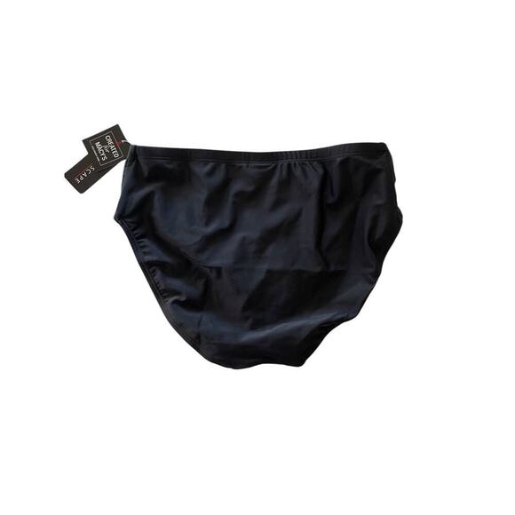 Island Escape‎ Women's Black Brief Bikini Swim Bottoms Size 6 NWT $30 - Picture 3 of 6